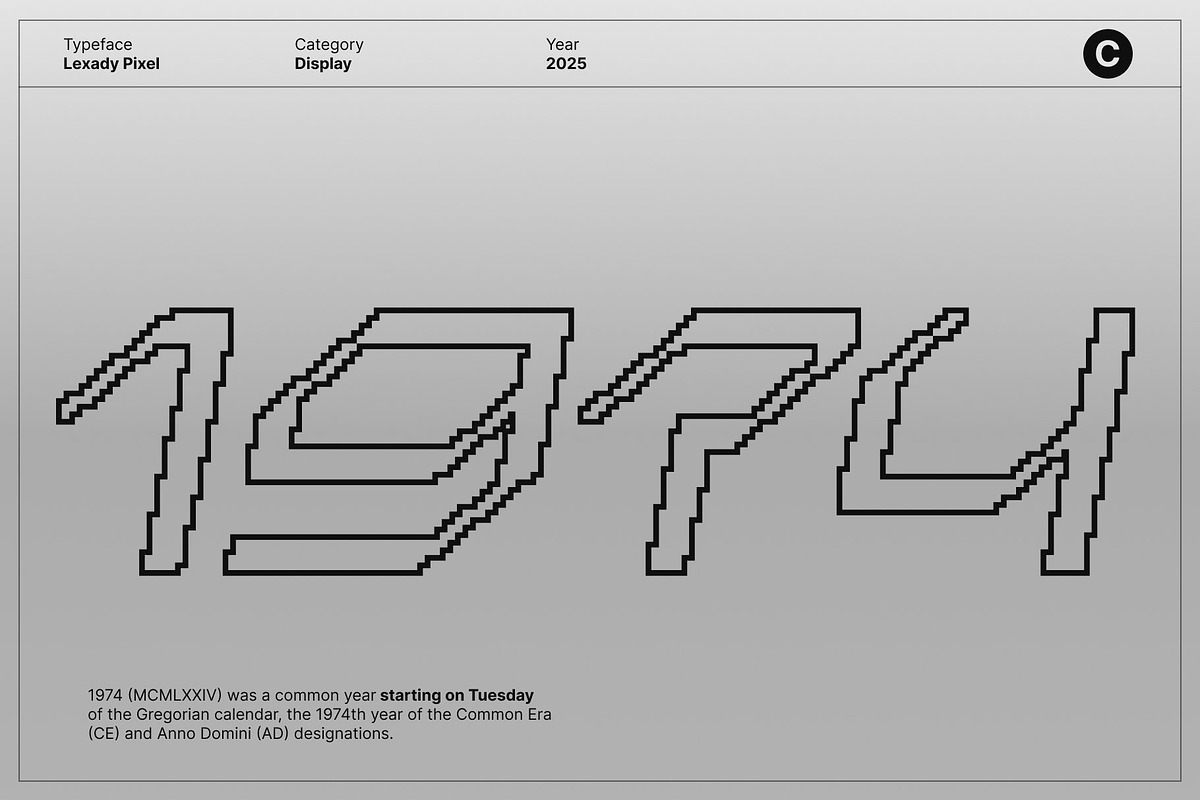 Lexady Pixel, a Sans Serif Font by Craft Supply Co. (Photo 5 of 8)