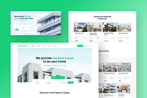 Dreamwell Clean Real Estate Website