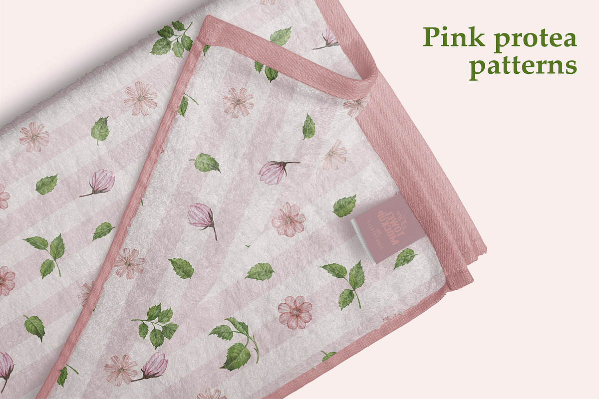 Pattern set Pink protea patterns, a Pattern Graphic by L- design studio (Photo 5 of 6)