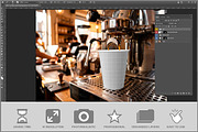 Coffee Cup Shop Counter PSD, a Cups & Container Mockup by Bruno's Shop (Thumbnail 2 of 3)