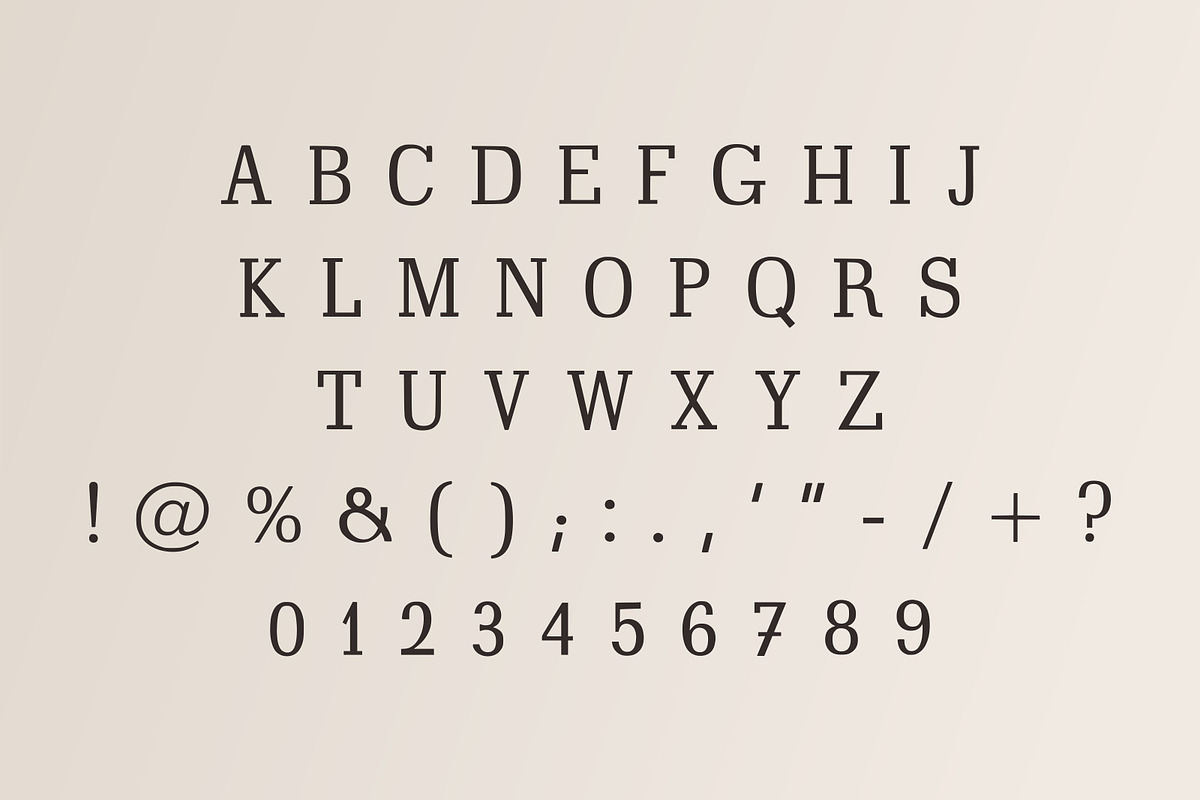 Modern Typewriter – Elegant Vintage, a Sans Serif Font by Limited.studio (Photo 5 of 5)