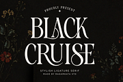 Black Cruise - Luxury Ligature Serif, a Serif Font by RagamKata (Thumbnail 1 of 10)