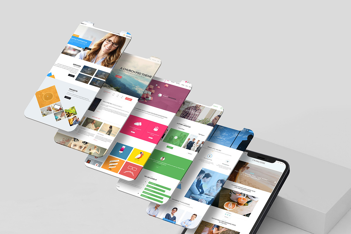 ALL 3D iPHONE MOCK-UP BUNDLE VOL-1, an iPhone Mockup by Graphicsworld125 (Photo 15 of 62)