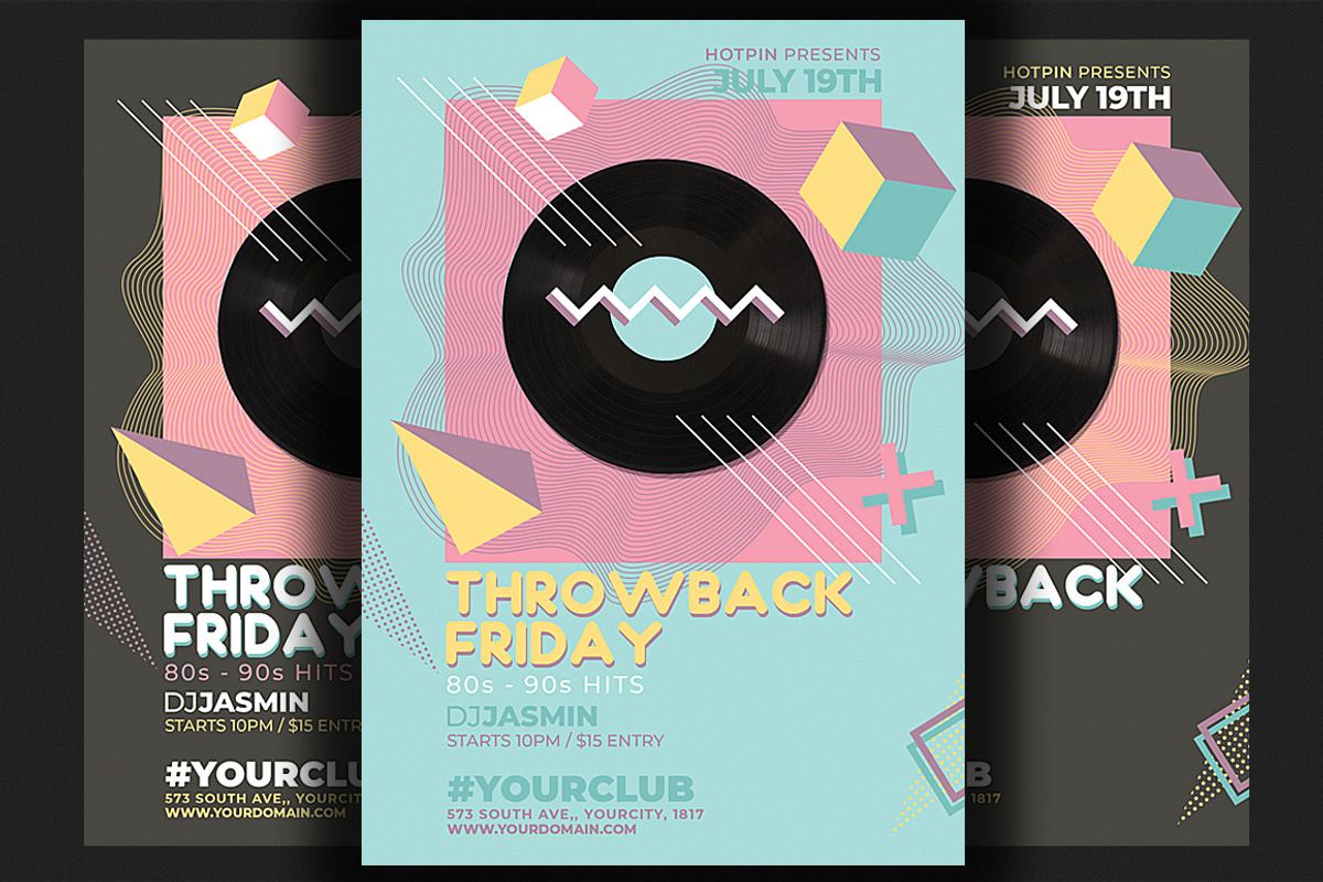 Summer Retro Party Flyer, a Flyer Template by Hotpin (Photo 2 of 5)