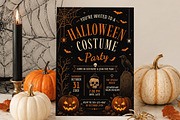 Gothic Halloween Costume Invite, an Invitation Template by Arslan (Thumbnail 1 of 5)