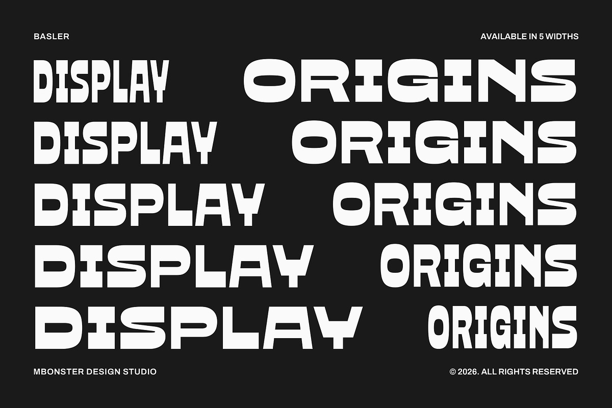 Basler - Reverse Contrast Sans, a Sans Serif Font by Mbonster Design Studio (Photo 2 of 15)