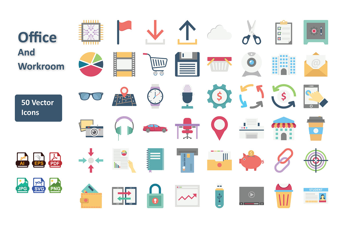 Professional Office & Workroom Icons, an Icon by Vector Portal (Photo 1 of 6)