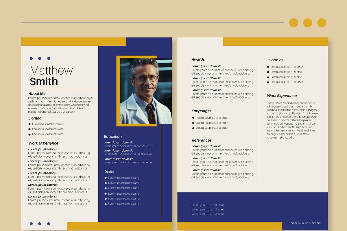 Professional Resume Business CV, a Templates & Theme by studiogstock (Photo 2 of 4)