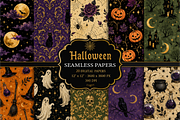 Halloween Digital Paper, a Texture Graphic by Printable Design Store (Thumbnail 1 of 4)