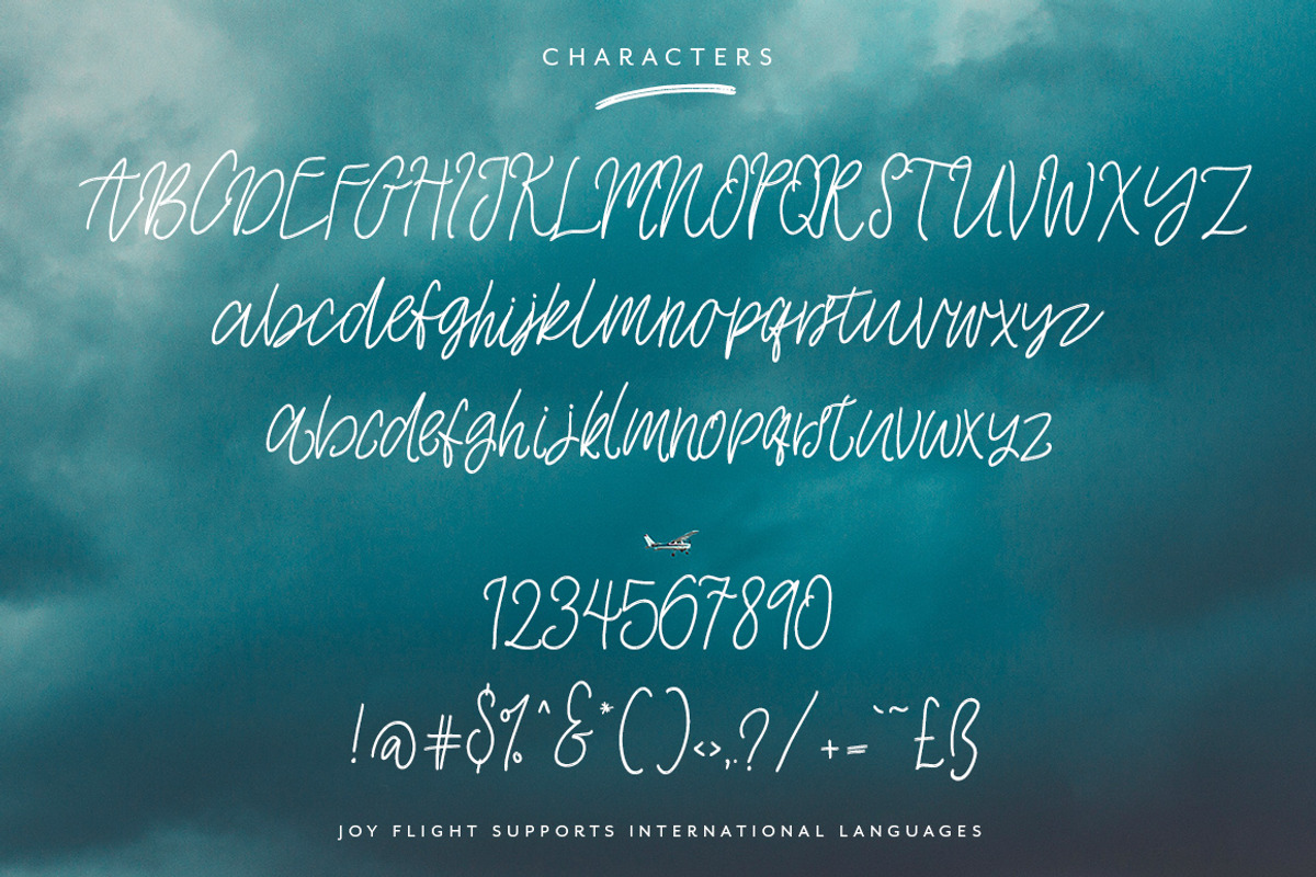 Joy Flight Script Font preview 8