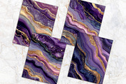 Royal Purple Agate Digital Paper Set, a Background Graphic by V Design Creator (Thumbnail 10 of 12)