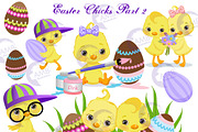 Easter chicks clipart 2 - AMB-2727, an Illustration by AMBillustrations (Thumbnail 2 of 6)