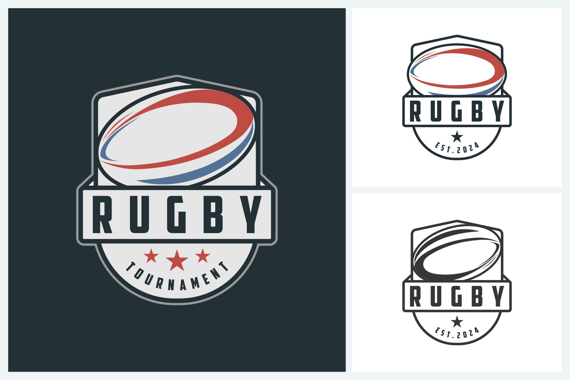 Rugby logo sport design template, a Branding & Logo Template by jundio ...