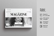 Minimal Magazine Template Landscape, a Magazine Template by Work-Envance (Thumbnail 6 of 9)