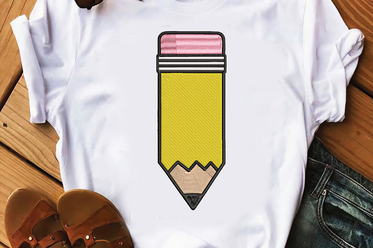 Pencil Embroidery Design, a Graphic by CraftArtStudio (Photo 2 of 4)