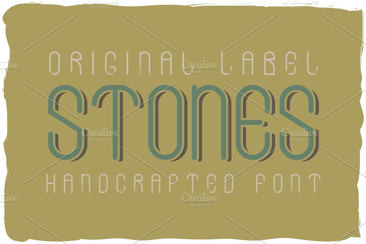 Stones font + bonus label