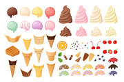 80 Ice Creams + Constructor Elements, an Illustration by Moonery's (Thumbnail 2 of 9)