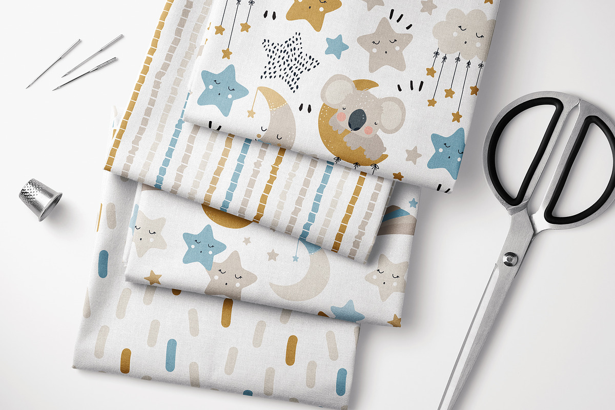 Sleepy Koalas – Seamless Patterns, a Pattern Graphic by PROTEA Watercolor Studio (Photo 2 of 9)