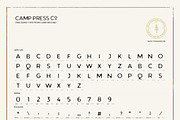 Campground Monoline - 2 fonts, a Script Font by Fortunes Co (Thumbnail 7 of 11)