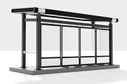 Bus Shelter 3D Model, an Architecture 3D Model by mrfauzi (Thumbnail 6 of 12)