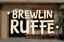 Brewlin Ruffe - Coffee Display Font