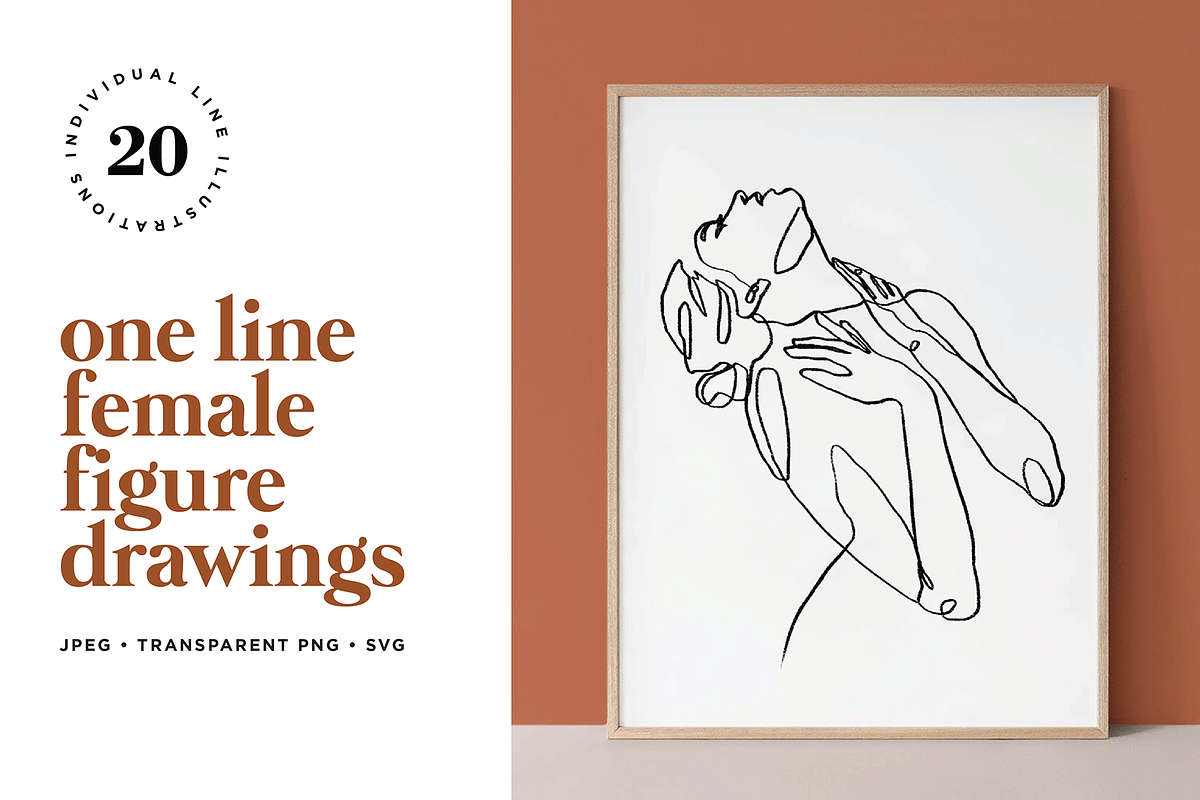 Abstract Female Figure Line Art, a Person Illustration by Rough Edges Supply Co. (Photo 1 of 8)
