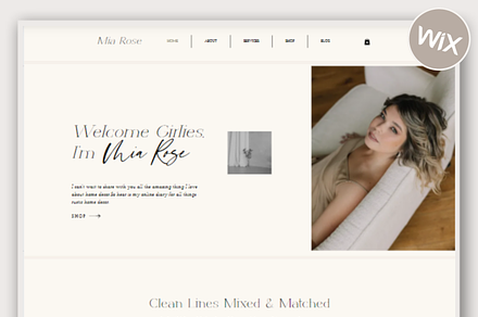 Website Template | Wix Theme | Mia