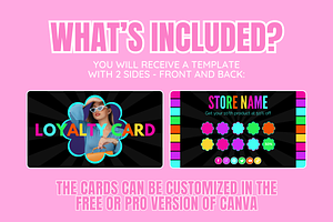 Neon Loyalty Card Template