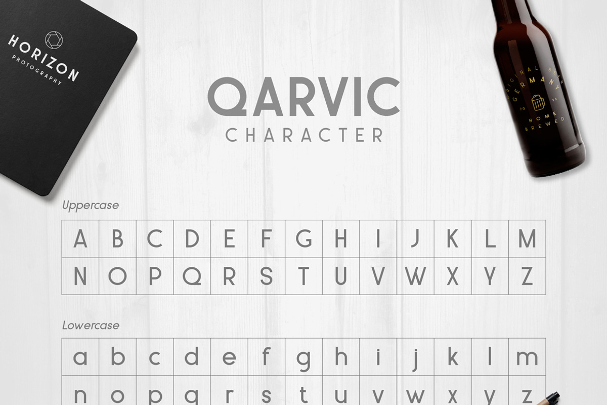 QARVIC Typeface, a Sans Serif Font by alit design (Photo 3 of 7)