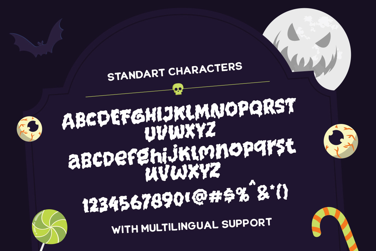 Moon Raze - Spooky Font, a Font by Letterhend Studio (Photo 6 of 6)