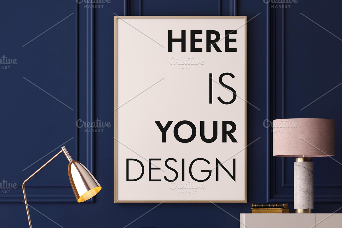 10 Art Deco posters mockup, a Print Template by FilL239 (Photo 4 of 10)