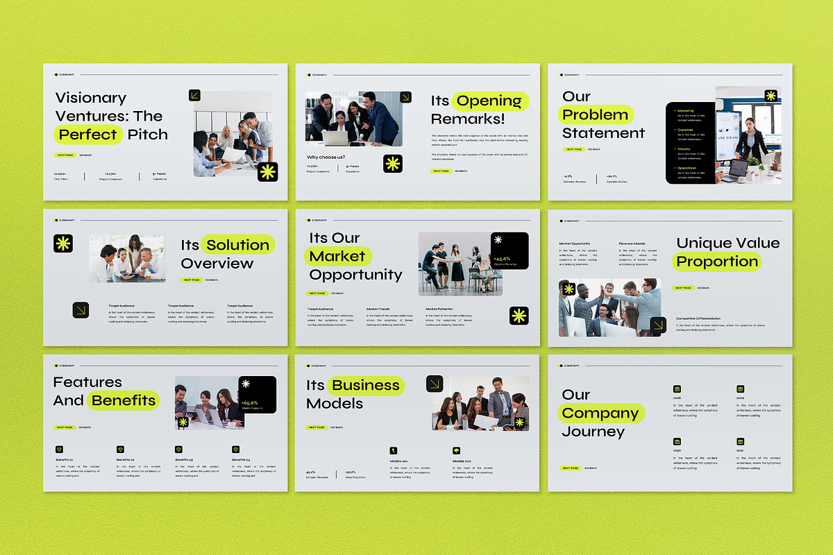 Business Pitch Deck Presentation, a Presentation Template by graphicook (Photo 2 of 4)