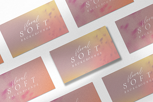 Soft Floral Grainy Backgrounds