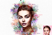 Watercolor Typography FX, an Action Add-On by Studio Retouch (Thumbnail 2 of 13)