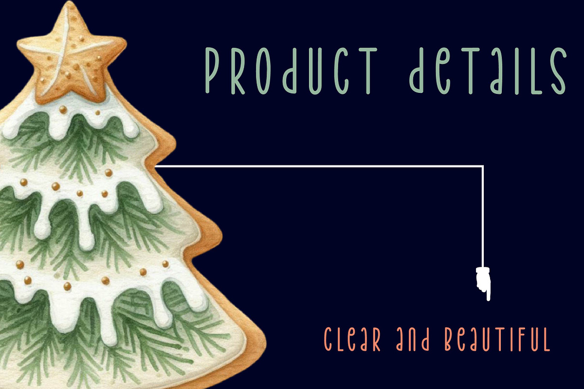 Watercolor christmas cookie tree Cli, an Illustration by CreationArt (Photo 5 of 6)