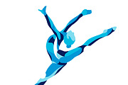 Set of stylized people in sport, an Illustration by Infinity Creativity (Thumbnail 17 of 21)