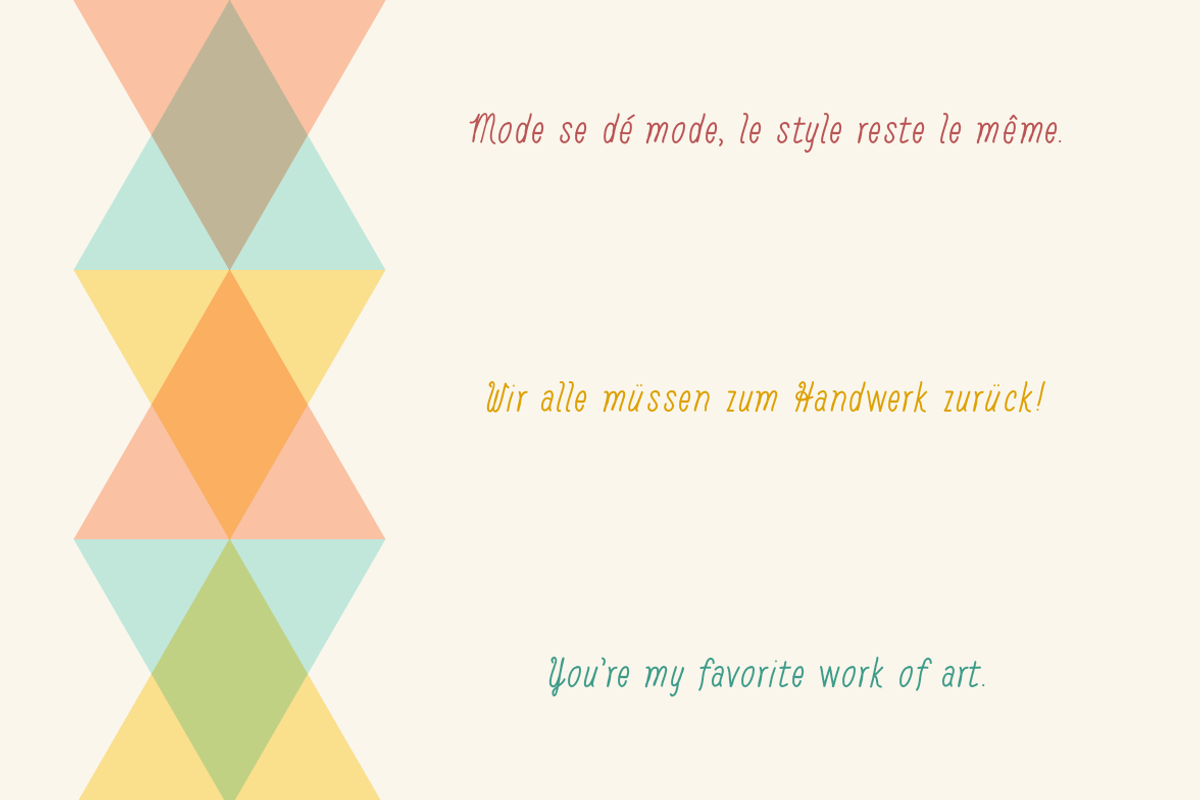 Baystyle typeface preview 4