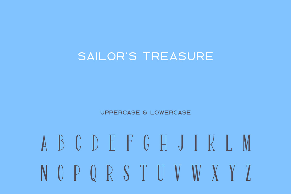 Sailor's Treasure - Font Duo, a Sans Serif Font by Victor Barac (Photo 12 of 14)