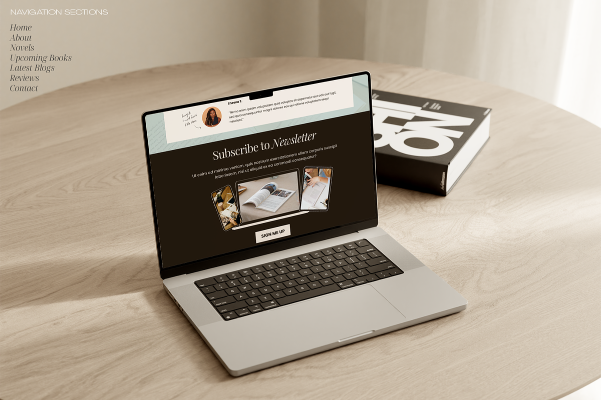 Author Landing Page, a Landing Page Template by Creatif Foundry (Photo 4 of 7)