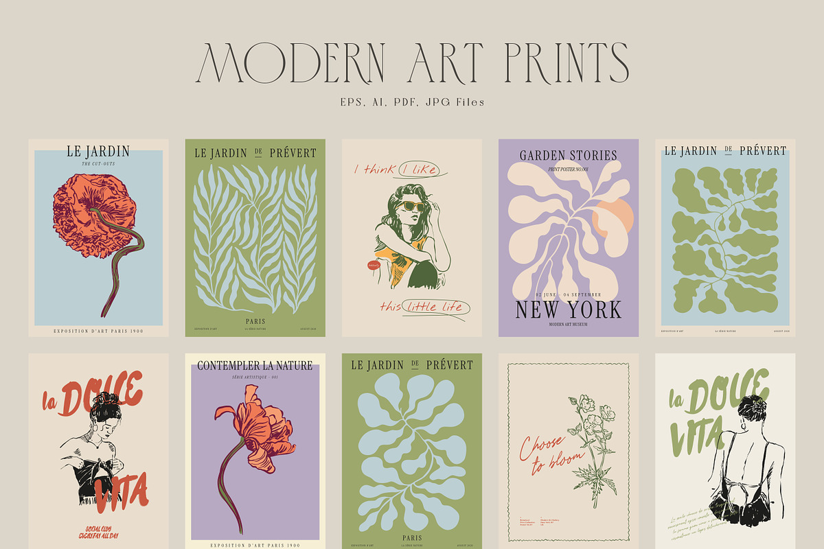 Modern Art Print Posters