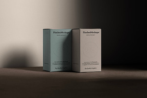 Embossed Boxes Mockup PMBM25, a Cups & Container Mockup by PinchesMockups©