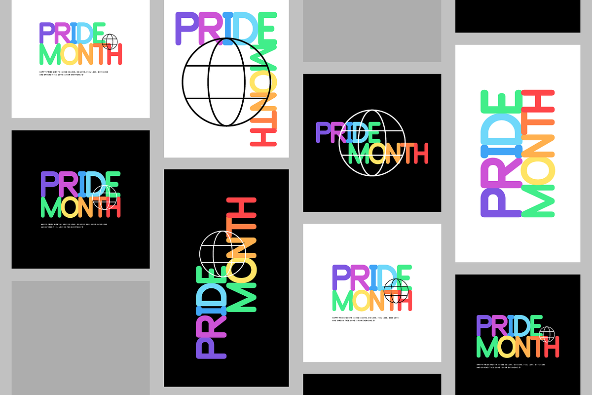 Pride month. Event templates., a Branding & Logo Template by V2.GRAPHICS (Photo 8 of 8)