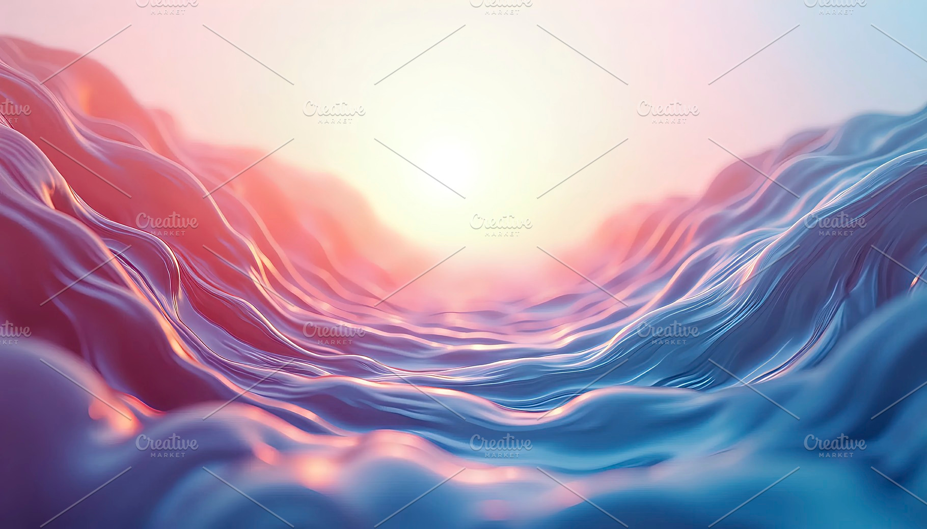 Abstract Liquid Flow Waves With Ligh, a Photo by LOGOCREATIVE
