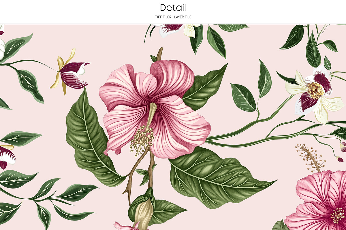 Pink Paradise Seamless Pattern Flora, a Pattern Graphic by Fabrivo (Photo 9 of 10)