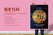 New Year Party Flyer, a Flyer Template by Flyer Arts (Thumbnail 1 of 5)