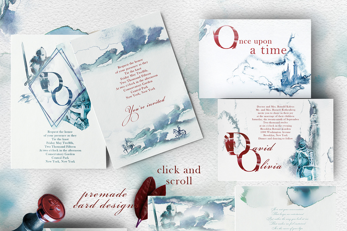 Watercolor Knight Clipart Set, a Person Illustration by ArtCreationsDesign (Photo 2 of 10)
