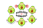 Fruits Workout Characters Bundle, a Food Illustration by Slavko Kahovsky (Thumbnail 10 of 10)