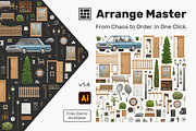 Arrange Master | Illustrator Plugin, a Plug-in Add-On by Andrew R. Tools (Thumbnail 1 of 33)