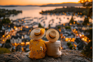 An elderly pair take a break at the, a Person Photo by ZinetroN