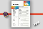 Freelance Graphic Designer Resume, a Resume Template by MightyDesign (Thumbnail 1 of 6)